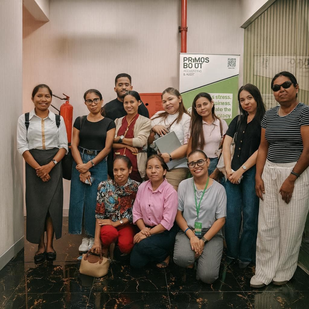 Primos Bo'ot team at the Dili office